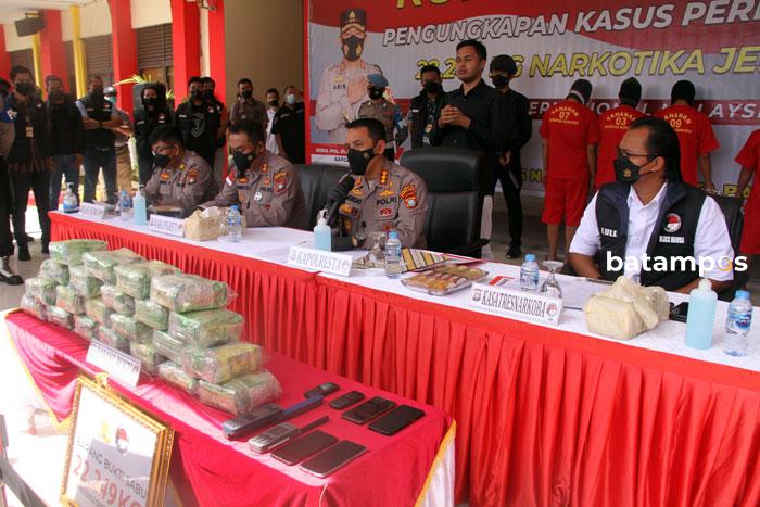 Sabu 22 Kilogram Dikirim ke Palembang Melalui Perairan Batam, Begini Modusnya