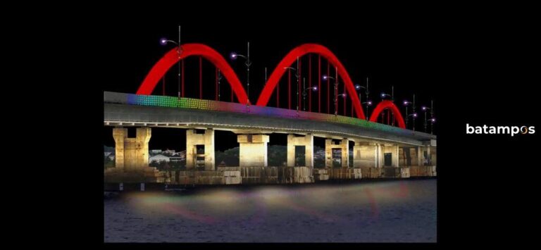 Pemprov Percantik Jembatan I Dompak,  Dilengkapi Art Lighting