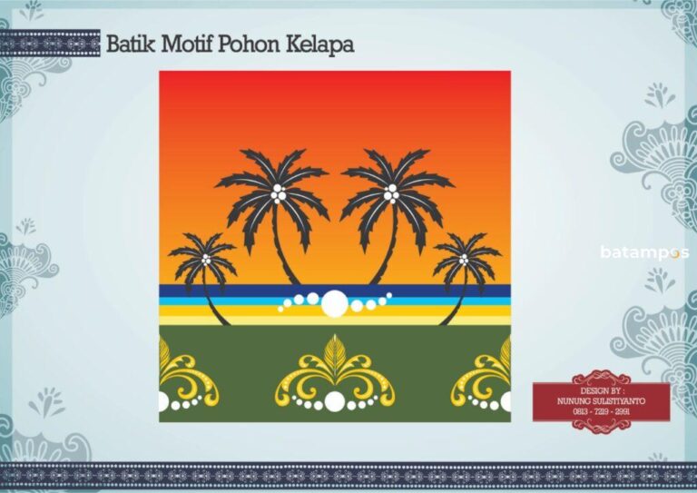 Batik Pohon Kelapa Brand Baru untuk Batik dari Provinsi Kepri