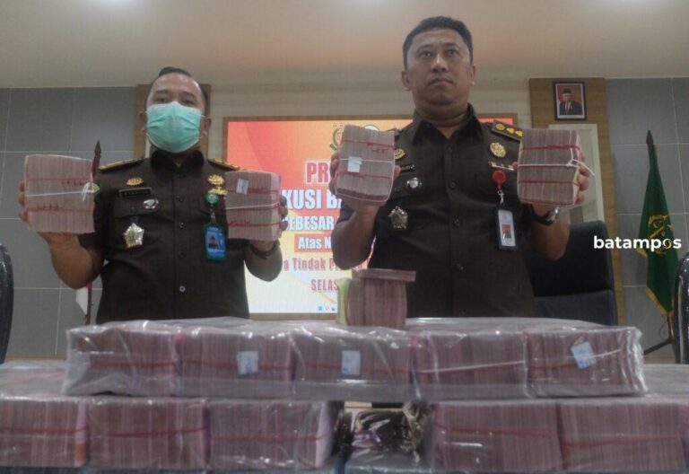 Kejari Tanjungpinang Sita Rp 4,3 Miliar dari Kasus TPPU