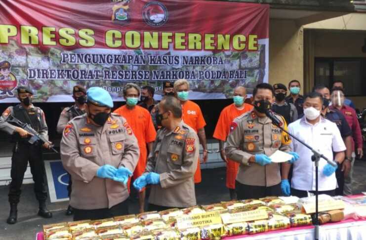Polda Bali Bongkar Peredaran 39 Kg Narkoba Senilai Rp56 M untuk Turis Asing