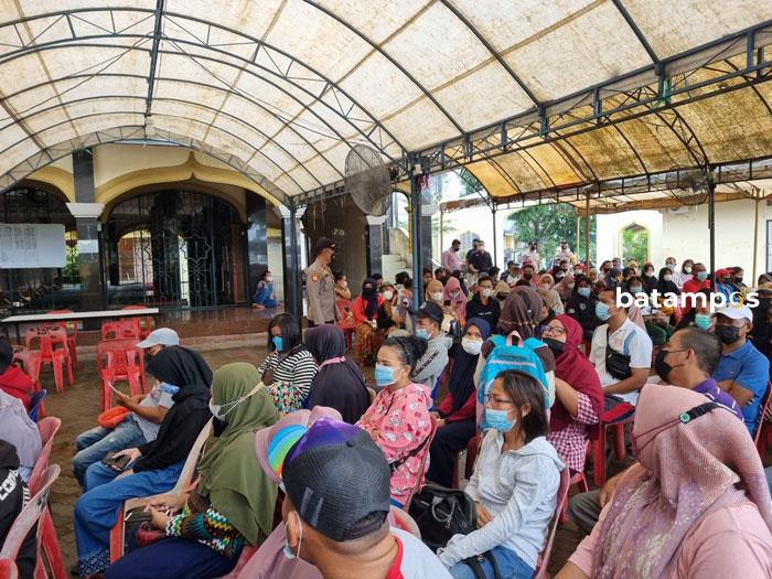 Gerai Vaksin Polsek Masih Dipadati Masyarakat Yang Akan Mudik Lebaran