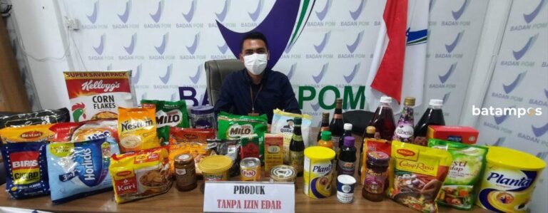 BPOM Tanjungpinang Sita 72 Produk Tanpa Izin Edar