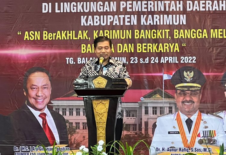 Perdana, Pemkab Karimun Gelar Pelatihan ASN BerAKHLAK Bersama ESQ