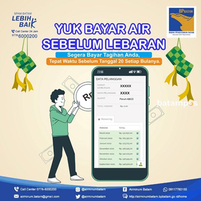Yuk Bayar Tagihan Air Sebelum Lebaran