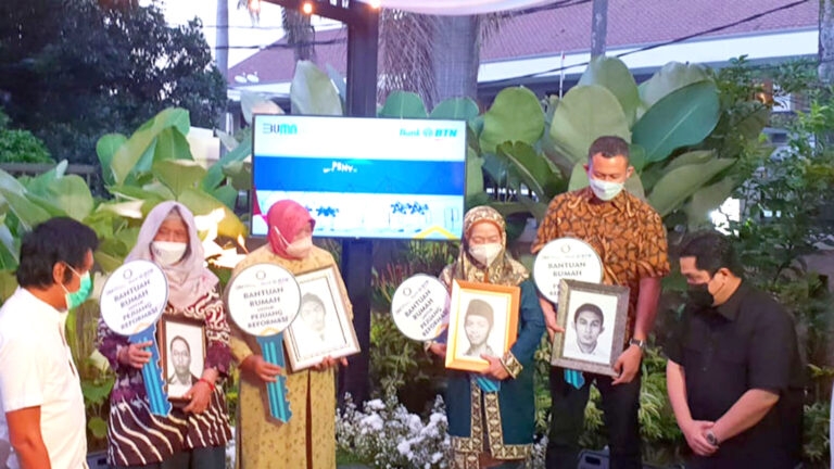 Pemerintah Berikan Bantuan Rumah untuk Pejuang Reformasi