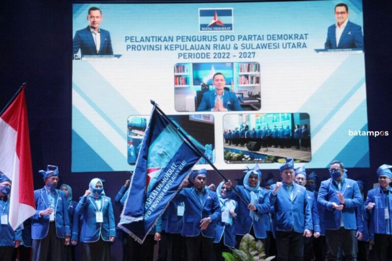 Lantik Pengurus Demokrat Kepri, AHY Ajak Kader Bekerja Keras Untuk Rakyat