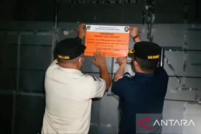 Puluhan Tempat Hiburan Malam di Bekasi Disegel