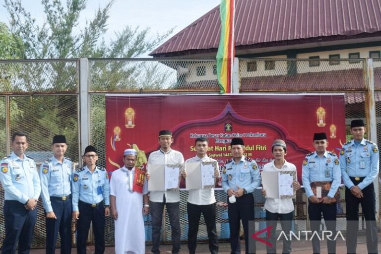 6.771 WBP Riau Dapat Remisi Khusus Idul Fitri 2022