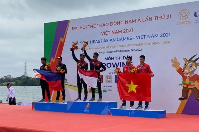 Tim Dayung Putra Indonesia Raup 4 Emas di SEA Games 2021