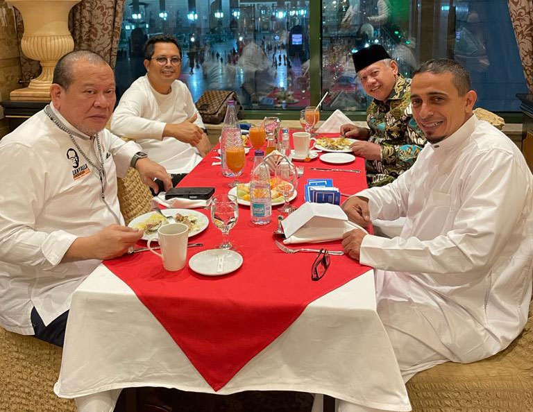 Disambut Dubes Aziz, Ketua dan Wakil Ketua DPD RI Awali Kunjungan Kerja ke Madinah