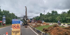 Proyek Flyover Basuki Rahmat, Tanjungpinang Digesa Siang Malam