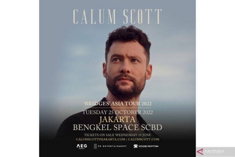 25 Oktober 2022, Calum Scott akan konser di Jakarta