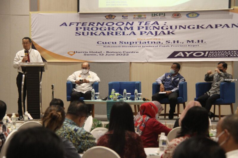 Baru 1.033 Wajib Pajak Kepri Melapor, Nilai Harta 3,9 Triliun 1 Program Pengungkapan Sukarela Pajak 1 F Cecep Mulyana scaled e1655189967969