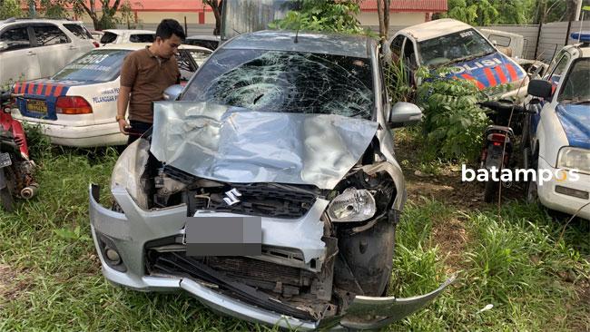 Ini Penampakan Mobil Maut yang Menewaskan Ibu dan Anak di Jalan Trans Barelang