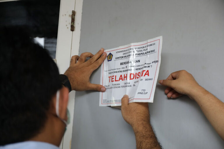 Tindak Tegas, DJP Kepri Sita Aset WP Tidak Patuh