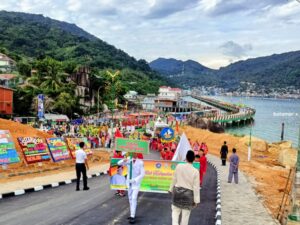 Pawai Taaruf MTQ Kepri di Anambas, Ini yang Ditampilkan Rombongan Kafilah Bintan