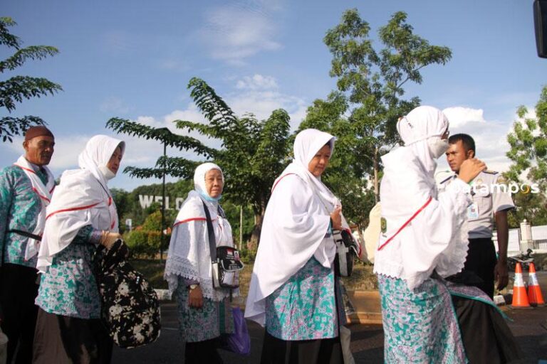 Begini Proses Penyambutan Kedatangan Jemaah Haji, Keluarga Tidak Bolek Masuk Area Asrama