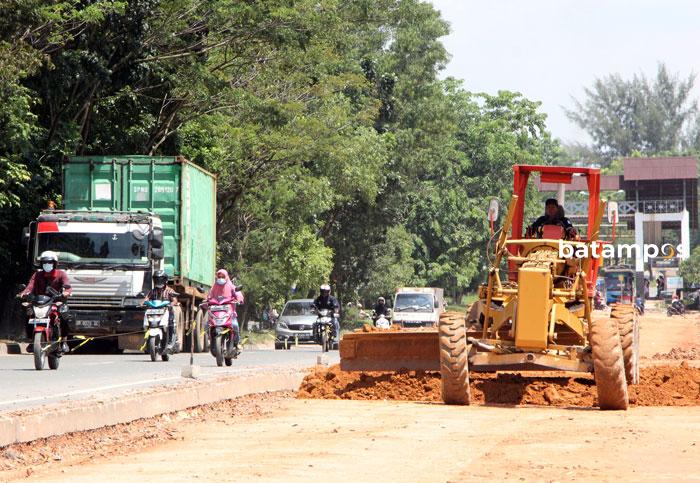 Pengerjaan Penataan Jalan di Kota Batam Berlanjut Sesuai Rencana