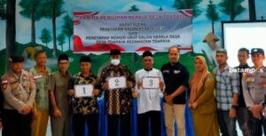 Asrianto Nomor Urut 1, Mulyono 2, dan Zukri 3, Nomor Urut Cakades Toapaya