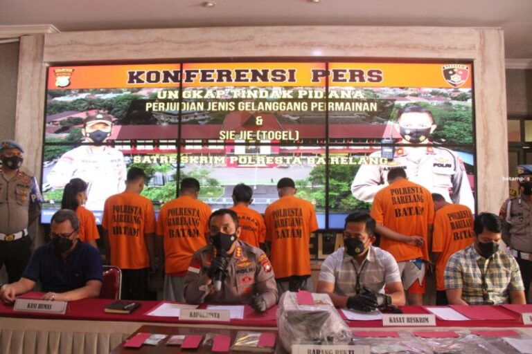 Ungkap 2 Kasus, Kapolresta Barelang: Hentikan Seluruh Perjudian