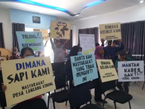 Datangi Kantor Desa Lancang Kuning, Warga Pertanyakan Kejelasan Bantuan Sapi, Kelulut dan Kelapa