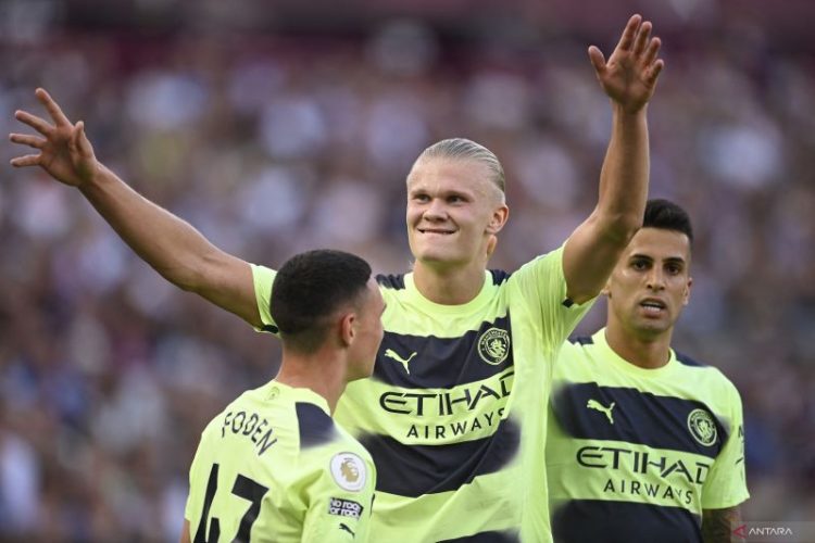 Haaland Debut dengan Borong 2 Gol, Manchester City Tekuk West Ham United