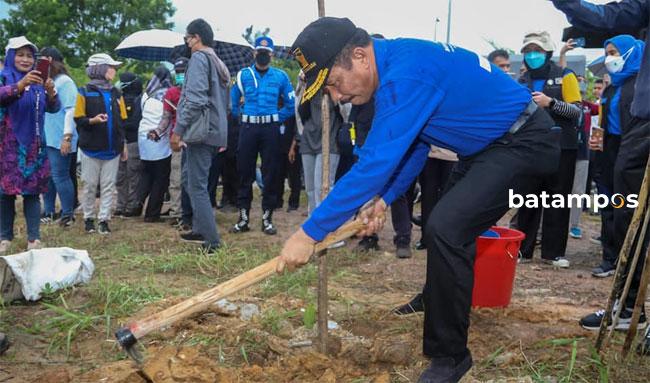 BP Batam Mulai Penanaman 12 Ribu Pohon Jati Emas 