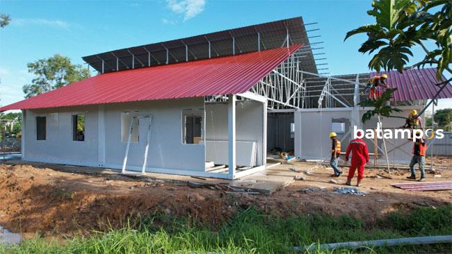Masjid Sementara Rampung, Kapasitasnya 100 Jemaah