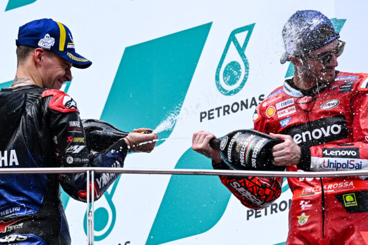 Hasil Balapan MotoGP Malaysia: Bagnaia Naik Podium Pertama