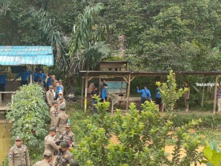 Tim Terpadu Tertibkan Bangunan Liar dan Kolam di Simpang Barelang