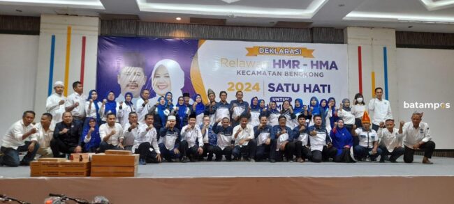 Deklarasi Relawan HMR-HMA Kecamatan Bengkong, Targetkan 80 Persen Suara