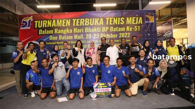 BP Batam Sukses Gelar Turnamen Tenis Meja