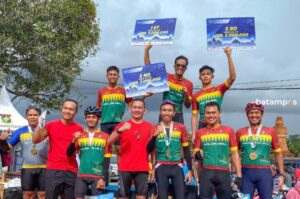 Briptu Almy Hanggara, Polisi dari Bintan Juara Balap Sepeda Tour de Muaratakus, Kampar