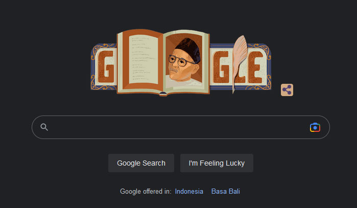 Doodle Hari Ini, Merayakan Raja Haji Ahmad