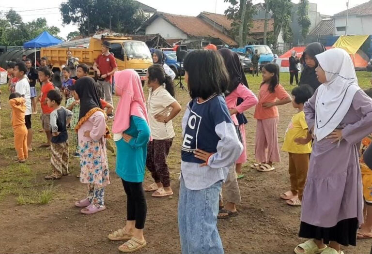 LDP Kemensos Ukir Senyum Ceria Anak-anak Penyintas Gempa Cianjur