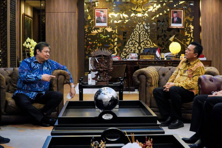Gubernur Ansar Temui Airlangga Hartarto Laporkan Kemajuan Proyek Jembatan Batam-Bintan