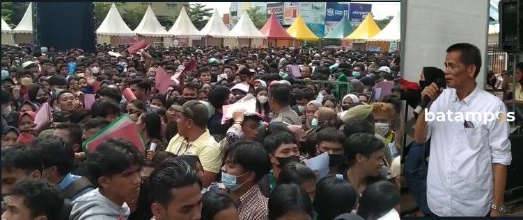 Pengunjung Job Fair Batam Membludak, Pencaker Jatuh Pingsan