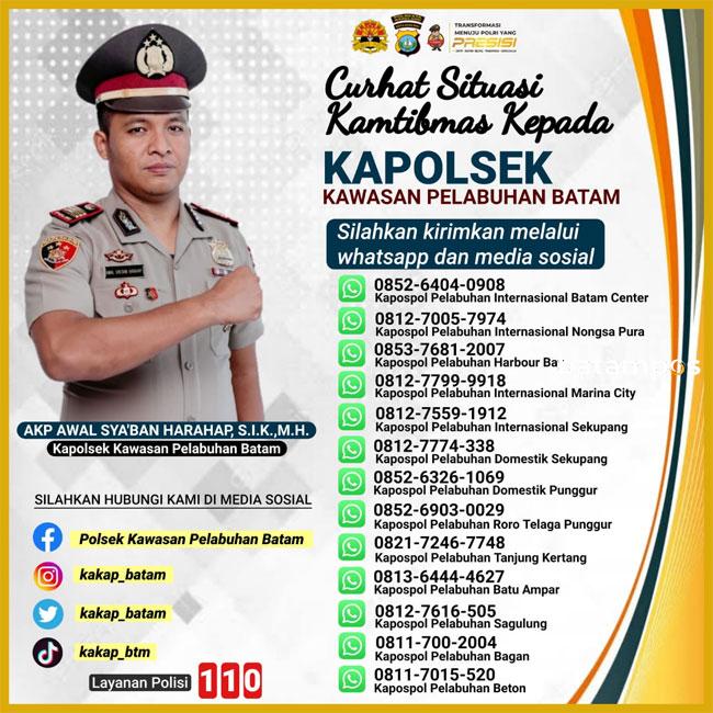 Polsek KKP Buka Layanan Pengaduan Via WA dan Medsos