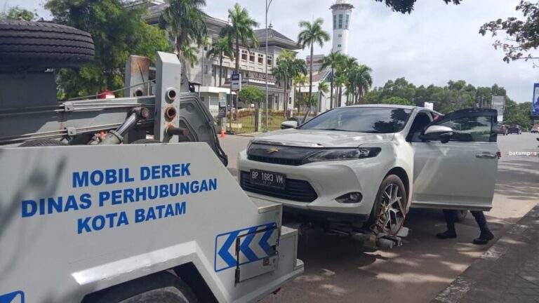 Dishub Batam Tindak Parkir Liar, Dendanya Rp 500 Ribu