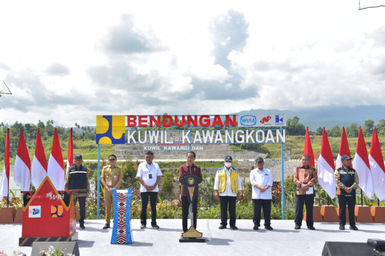 Resmikan Bendungan Kuwil Kawangkoan di Sulut, Jokowi: Mereduksi Banjir