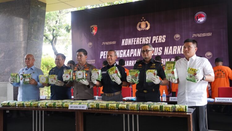 Dikendalikan dari Lapas, 50 Kg Sabu Asal Malaysia Diamankan