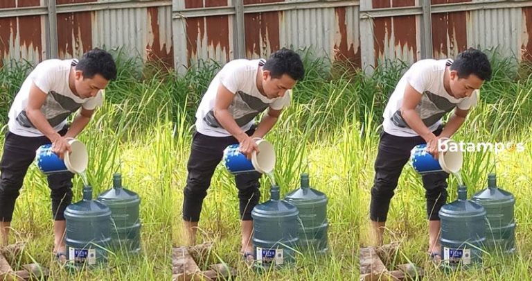 2 Hari Air Mati Total, Warga Nongsa Gunakan Air Kubangan
