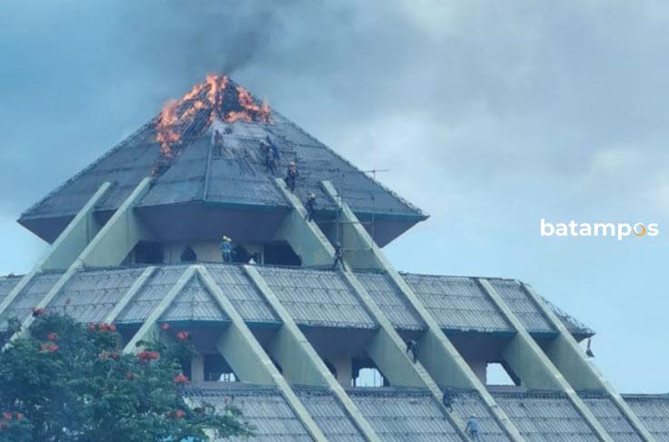 Kata Kadis Tata Ruang dan Cipta Karya Kebakaran di Masjid Agung Disebabkan oleh Percikan Api Las