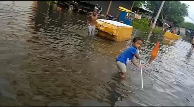 Tanjungpinang Dikepung Banjir Rob, 14 Kelurahan Terendam