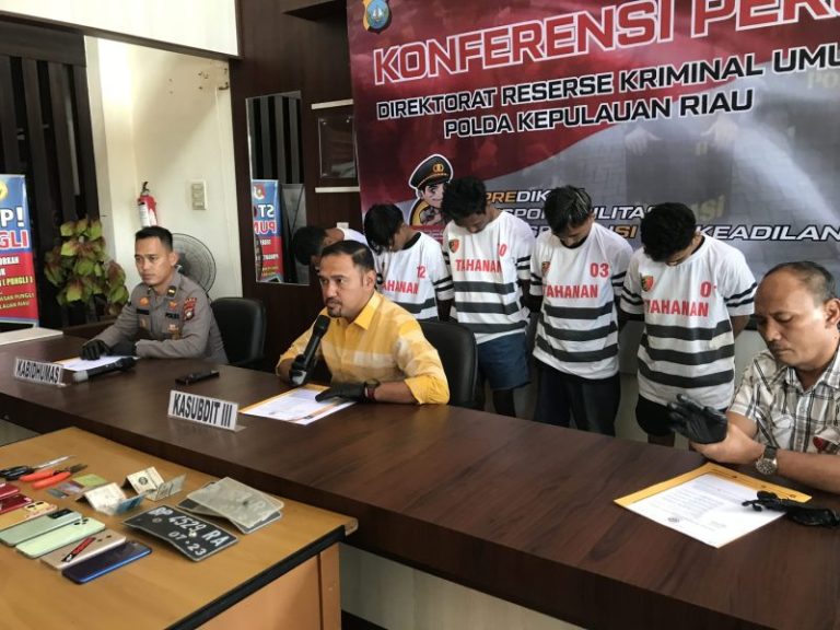 Polda Kepri Buru Penadah Motor Curian 