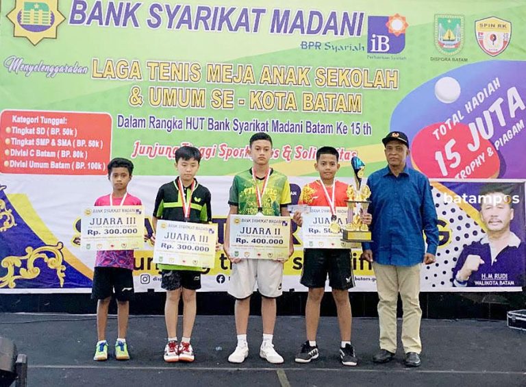 Hingga Penutupan, Pemain Antusias Ikuti Laga Tenis Meja BPR Syariah Syarikat Madani