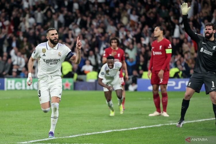 Gol Karim Benzema Antar Real Madrid Pecundangi Liverpool