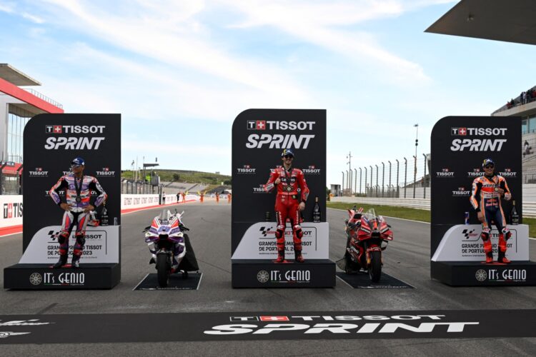Hasil Sprint Race MotoGP Portugal: Marquez Naik Podium