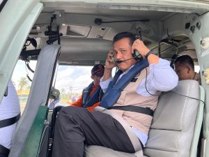 Menuju Serasan, Bersama Kepala BNPB RI, Kapolda dan Danrem, Gubkepri Naik Helikopter 